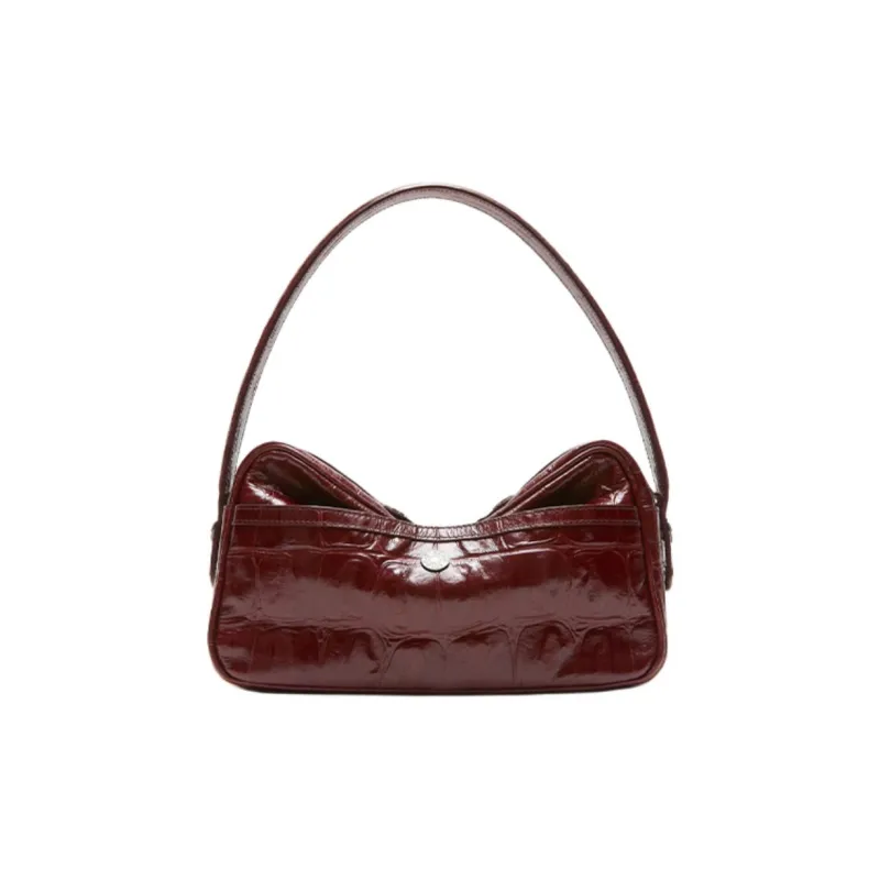 Acne Studios Calfskin Shoulder Bag, Crossbody Bag Women's Burgundy-1