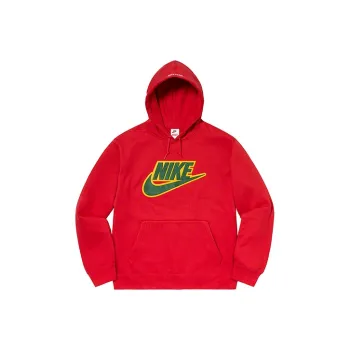 Supreme X Nike Leather Appliqué Hooded Sweatshirt