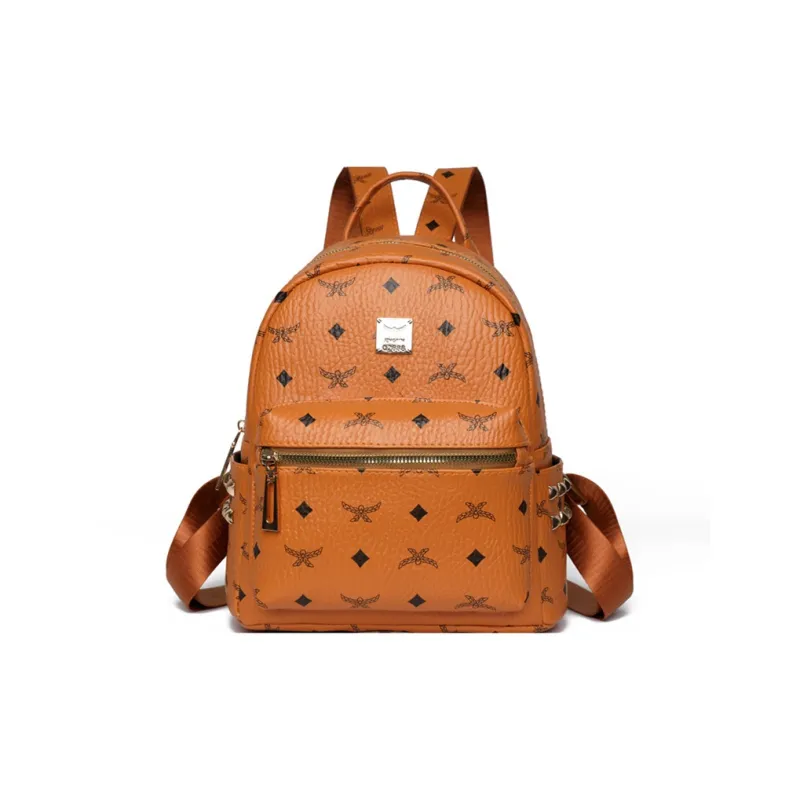 MINIPUDING PU Backpack Regular Women's Brown Bear/Brown Wheat-3