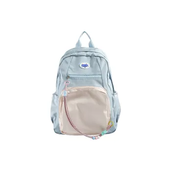 PAIBLOKS Nylon Fabric Backpack Regular Women's Blue/Green/Mint Green