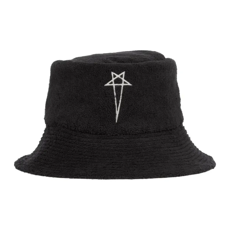 RICK OWENS Embroidered motif Bucket Hat-0