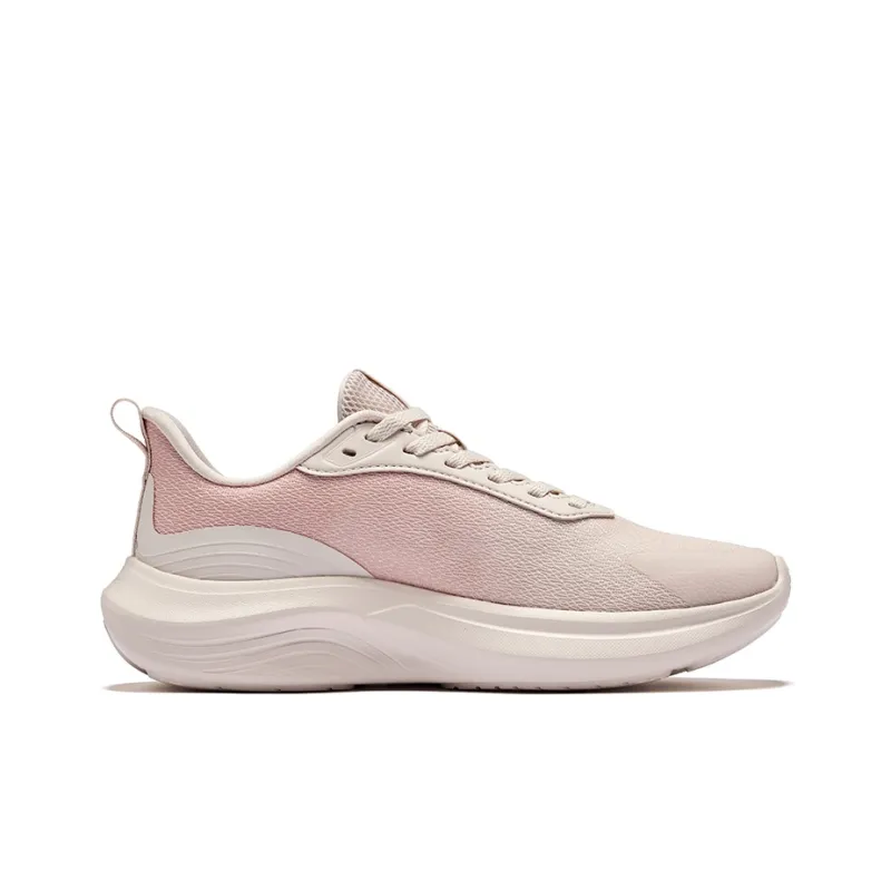 Erke Yunyi Cushioning Breathable Rebound Low Top Casual Running Shoes Women's Pink-1