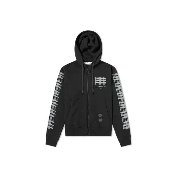 OFF WHITE Scaffold Arrow Logo Zip Hoodie