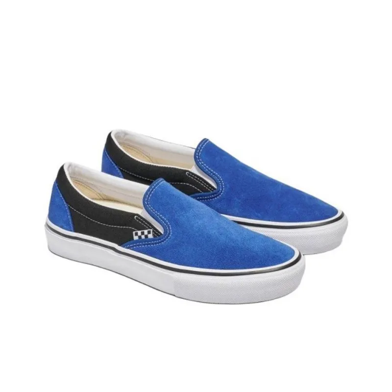 Vans Anti Slip Wear Resistant Low Top Skateboard Shoes Unisex Blue-2