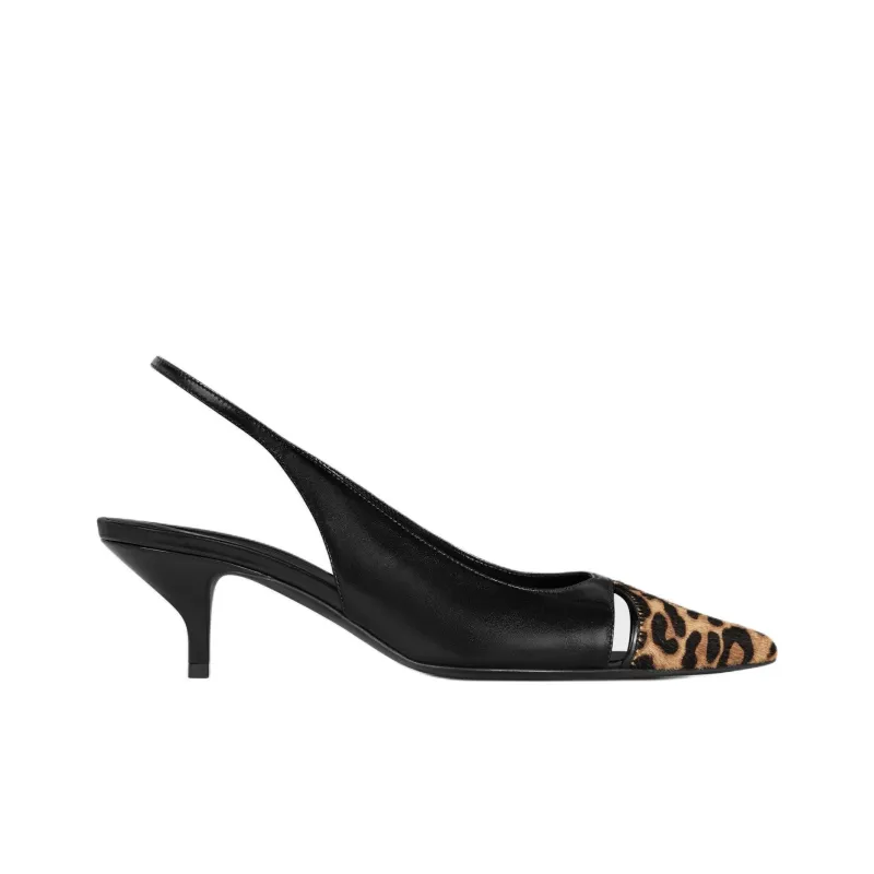 CELINE JUDY Slim Heel High Heels 5.5cm Women's Black-1