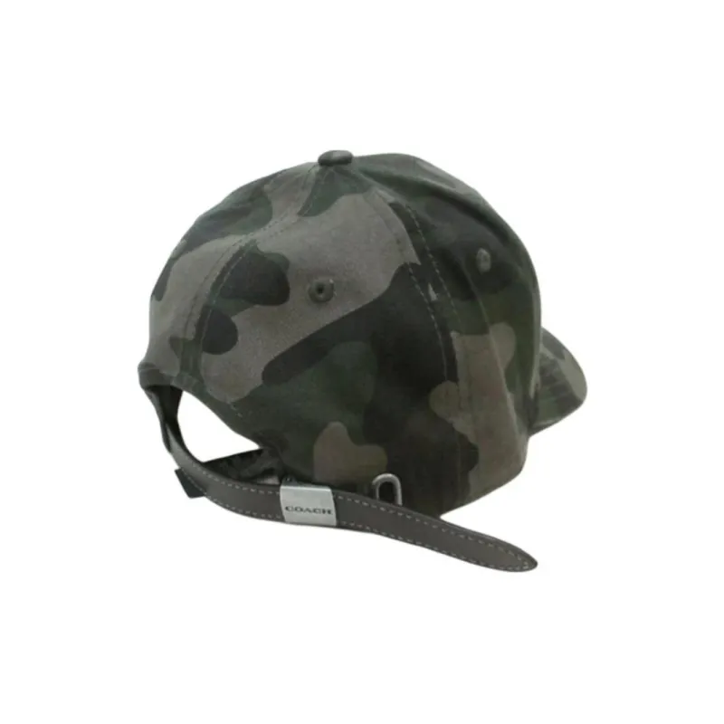 COACH Cotton Twill Baseball Caps Unisex Camouflage-3