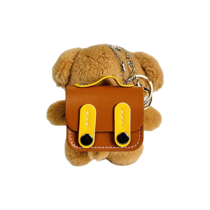Wei Xin Apple AirPods 4/2/3/4th Generation/AirPods Pro/Pro 2nd Generation Plush Backpack Plush Line Dog Headphone Cases-6