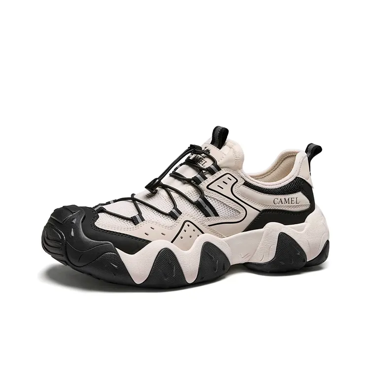 CAMEL Anti Slip And Wear Resistant Breathable Low Top Trekking Shoes Men's-2
