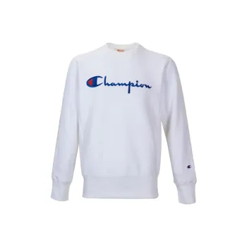 Champion Crew Neck Regular Sweatshirt Men's White