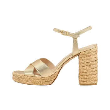 Stuart Weitzman/SW Dayna One Strap Sandals 11cm Women's Gold