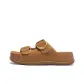 Double Buckle Slippers-Coffee