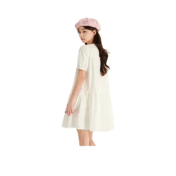 ZIHAN Short Sleeved Dresses Women's White