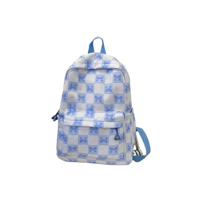 URBAN FOREST Nylon Backpack Unisex Black/Purple/Green/Blue-15