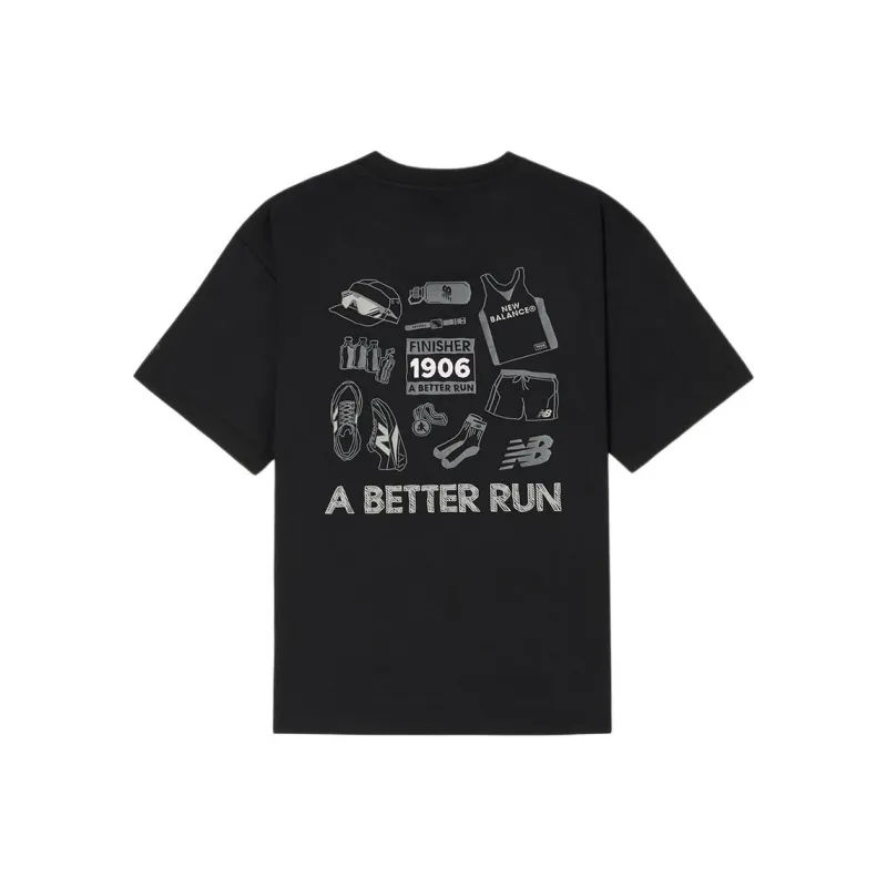 New Balance UNI FROZEN T Shirt Unisex Black-1