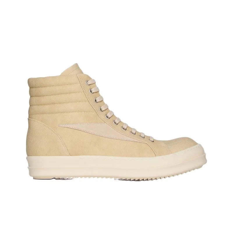 Rick Owens DRKSHDW High Top Skateboard Shoes Men's Yellow-1