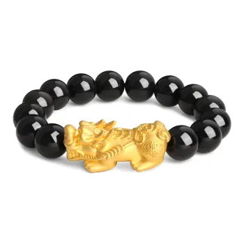 Lao Feng Xiang Obsidian Jade Bracelets Unisex
