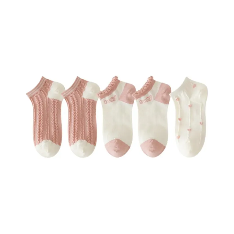 Cotton Gene Ankle Socks Women's 5 Pack-18