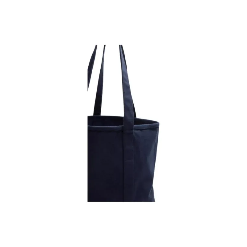 ZARA Cotton Tote Bag, Shopping Bag, Handbag, Shoulder Bag Men's Blue-2
