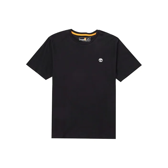 Timberland Drop Shoulder Sleeve T Shirt Men's Black-0