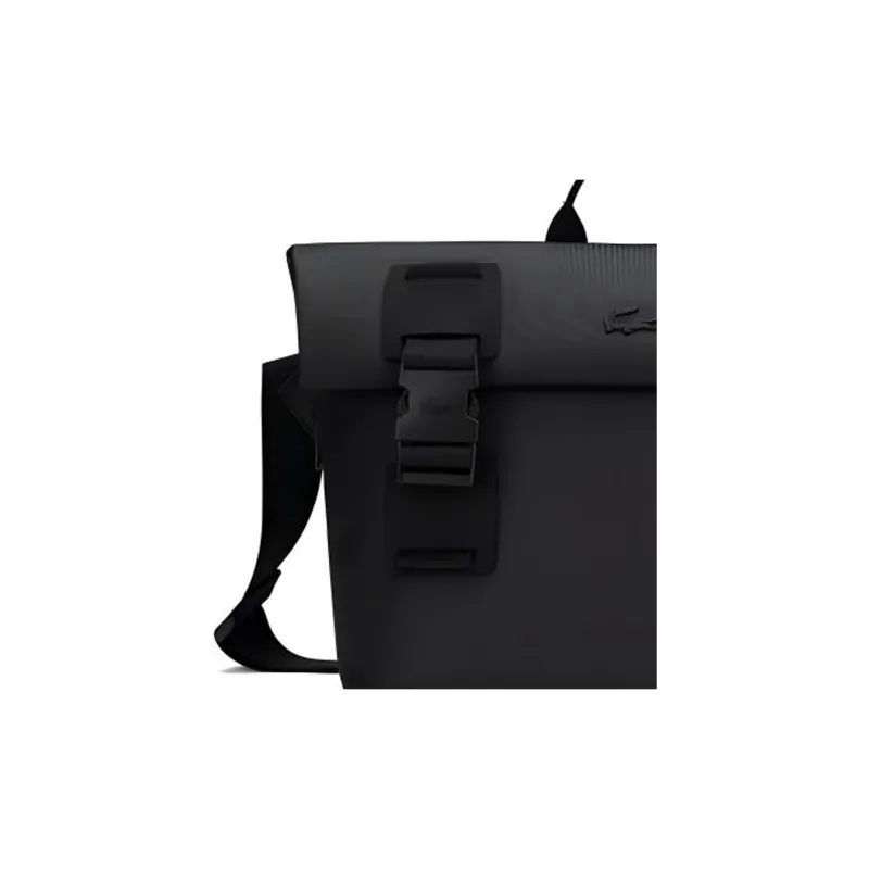 LACOSTE PVC Handbag, Shoulder Bag, Crossbody Bag Regular Men's Black-3