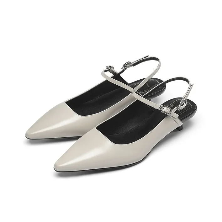7or9 Australian White Pearl Tahiti Slim Heel High Heels 3.5cm Women's-1