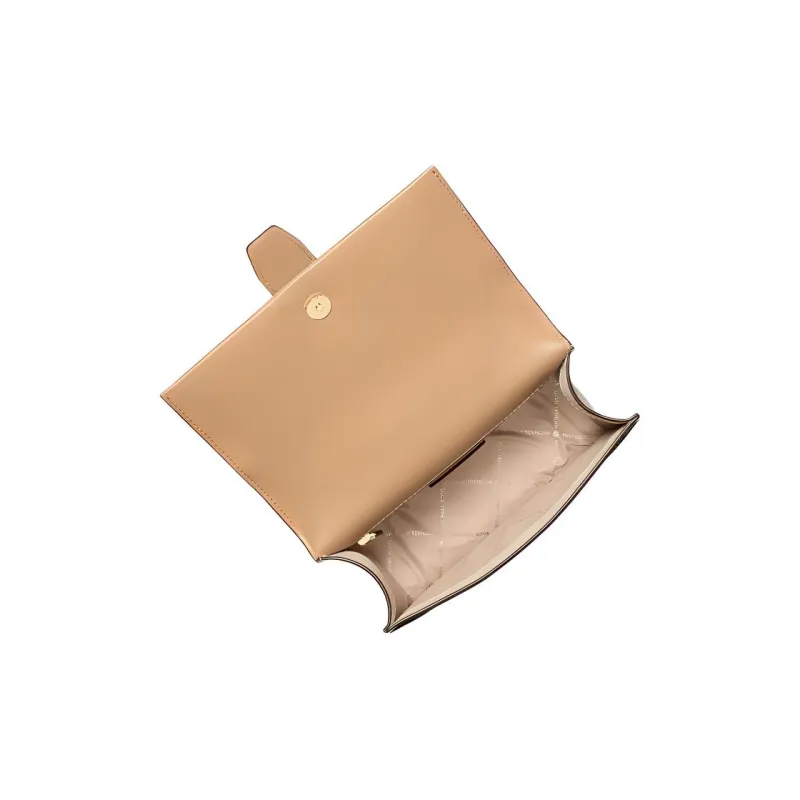 MICHAEL KORS Cow Leather Shoulder Bag, Crossbody Bag Small Size Women's Vanilla White-2