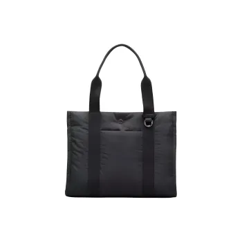 Lululemon Nylon Tote Bag Shopping Bag Shoulder Bag Handbag Regular Women's Black