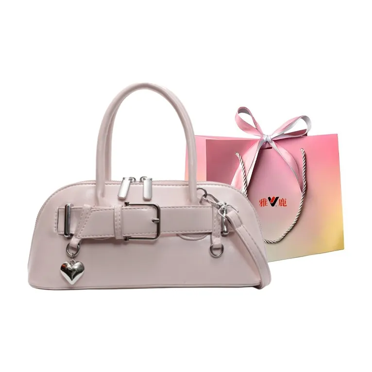 Yalu PU Shoulder Bag, Crossbody Bag, Handbag Women's Black/Ecru/Silver/Pink/Green/Blue-21