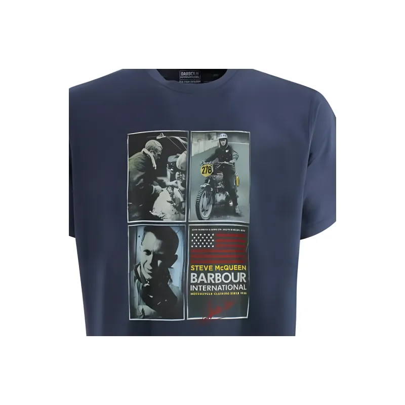 BARBOUR Photograph-Printed Crewneck T-Shirt-3