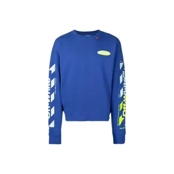 OFF WHITE Diagonal Split Logo Sweatshirt