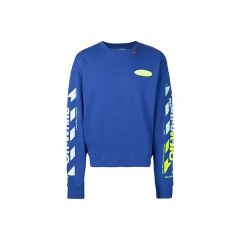 OFF WHITE Diagonal Split Logo Sweatshirt-0