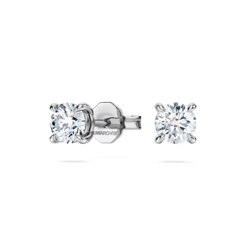 Swarovski 925 Sterling Silver Stud Earrings Women's Silver-1