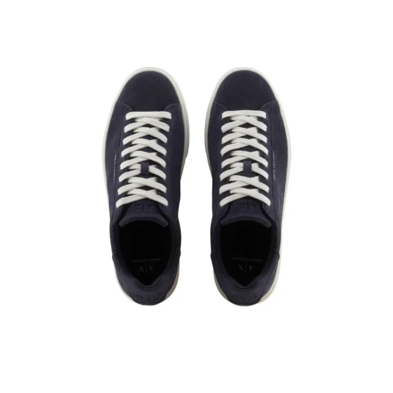 ARMANI EXCHANGEAE Low Top Skateboard Shoes Men's Marine Blue-3