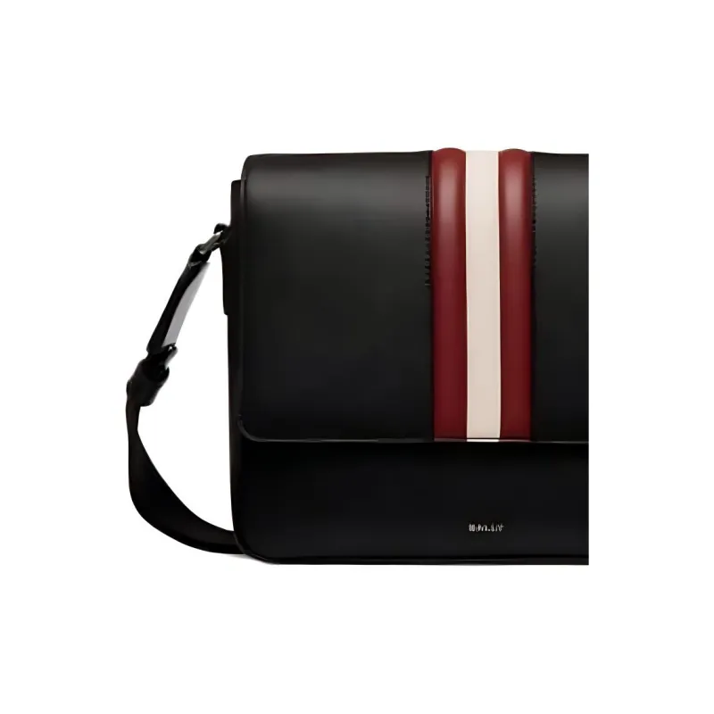 BALLY Cow Leather Messenger Bag Crossbody Bag Shoulder Bag Regular Men's Multicolor-4
