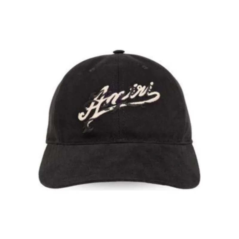 AMIRI Cotton Baseball Caps Men's Black-2