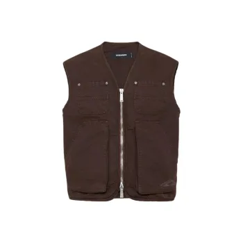 DSQUARED 2 Logo Zip up Gilet