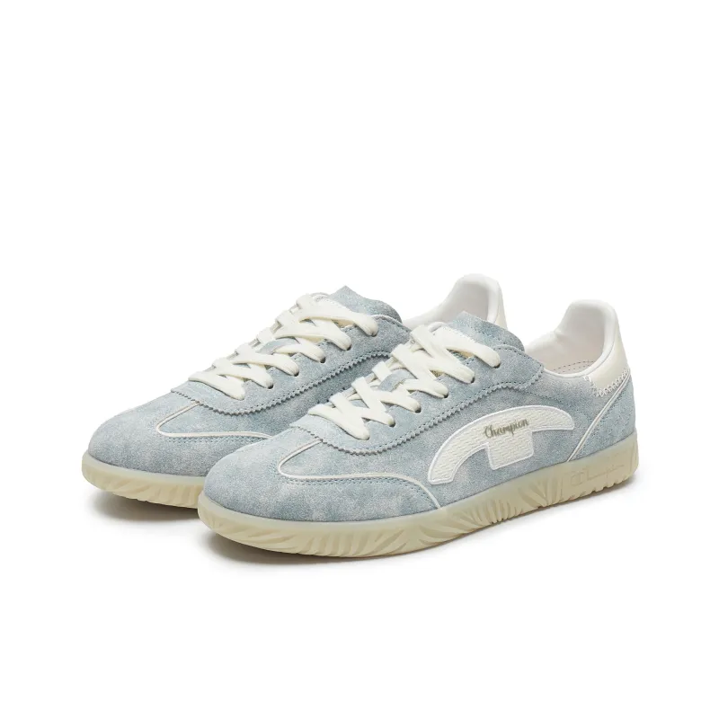 Champion T Trainers German Army Trainers 2.0 Low Top Skateboard Shoes Women's Navy Blue/Milk White-2