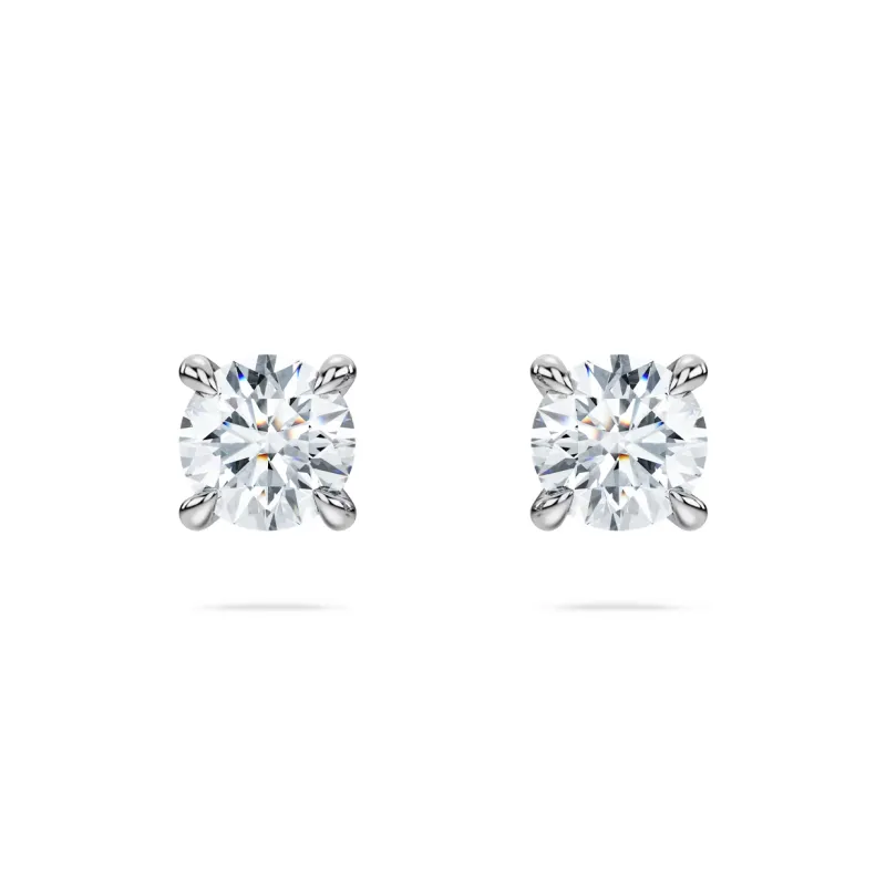 Swarovski 925 Sterling Silver Stud Earrings Women's Silver-0