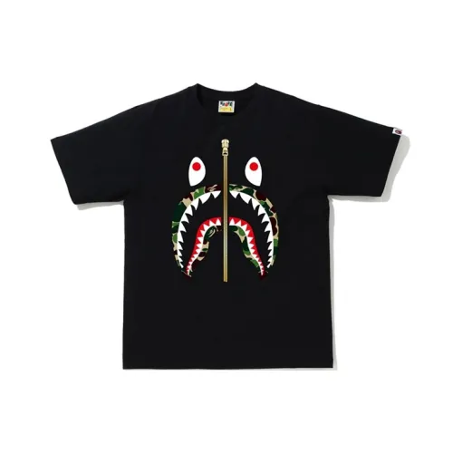 A BATHING APE Abc Camo Shark Tee White/Pink