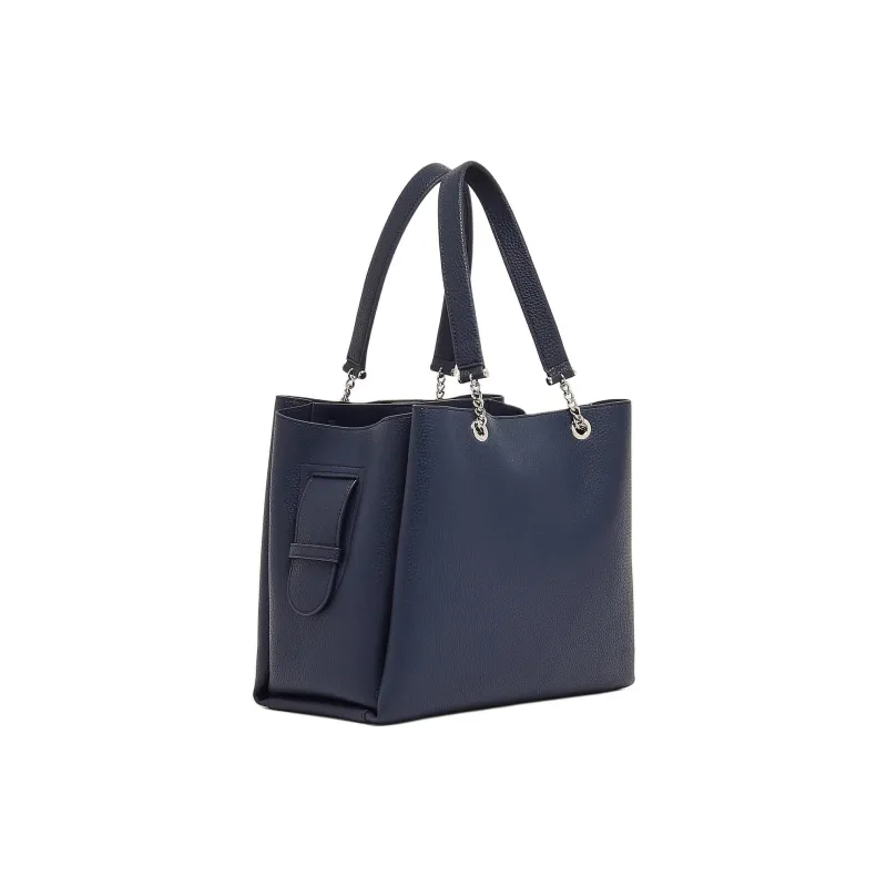 EMPORIO ARMANI PVC One Shoulder Handbag Women's Marine Blue-2