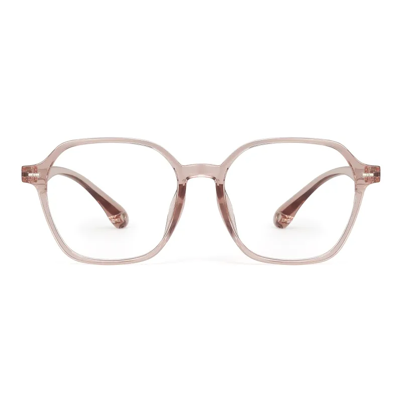 PULAIS TR/Memory Plastic Square Sunglasses Unisex Tea Brown-4