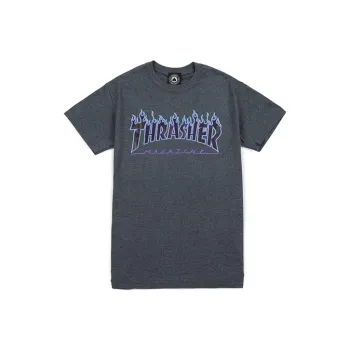 Thrasher T Shirt US Version Unisex Gray Blue