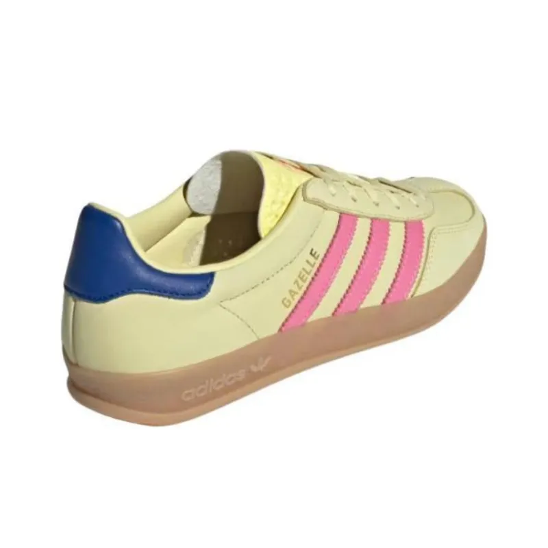 Adidas Gazelle Indoor Powder Yellow Lucid Pink Royal Women's-4