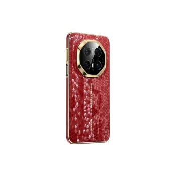 IMCHEN Year Of The Snake Limited Genuine Leather Phone Cases Compatibility With Huawei Mate70RS Ultimate Design