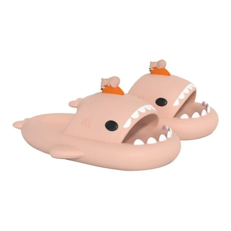 Yamada Hyakuju Slippers White, Pink-6