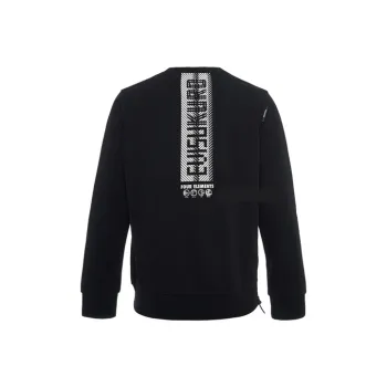 EVISU Crew Neck Regular Sweatshirt Unisex Black