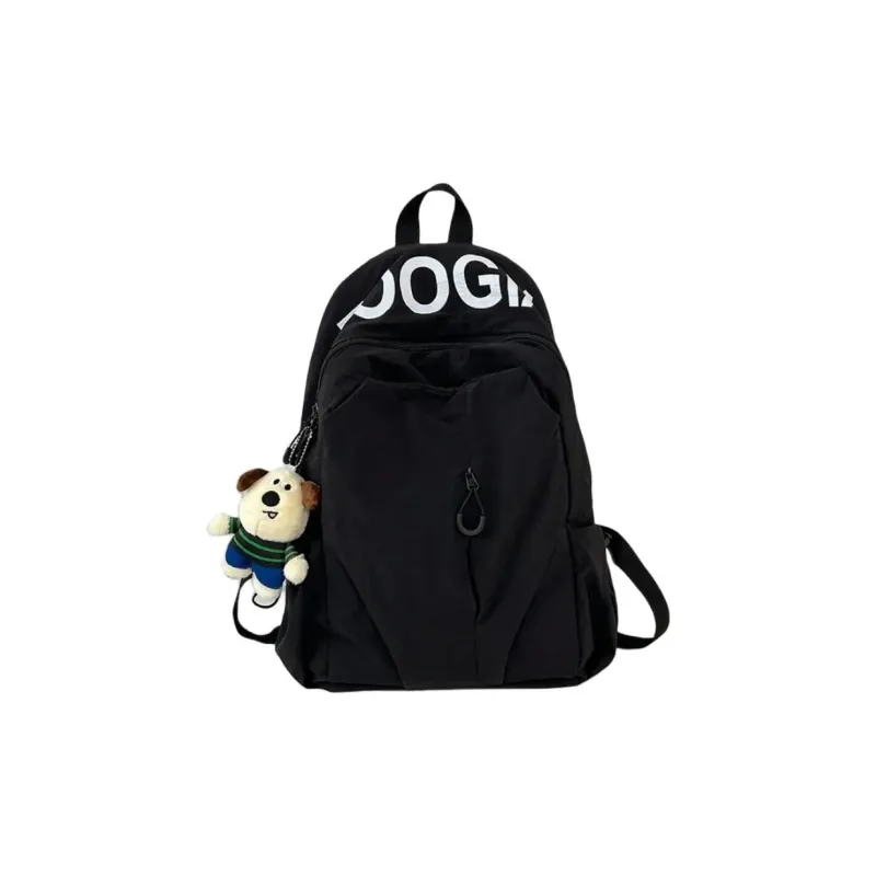 MOK Nylon Backpack Regular Unisex Green/White/Black/Light Gray/Orange-9