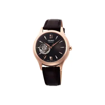 ORIENT Automatic Mechanical Movement Leather Watch Bands Watch 36mm Women's Watch Black Dial