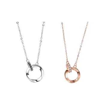 Regalrose 999 Fine Silver Necklaces Women's Silver