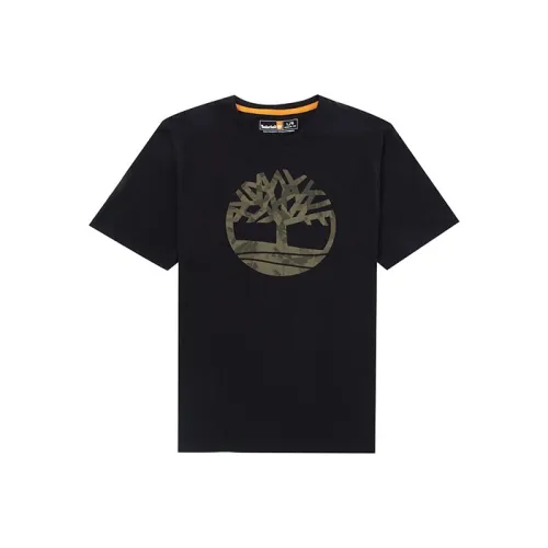Timberland Drop Shoulder Sleeve T-Shirt Men's Black